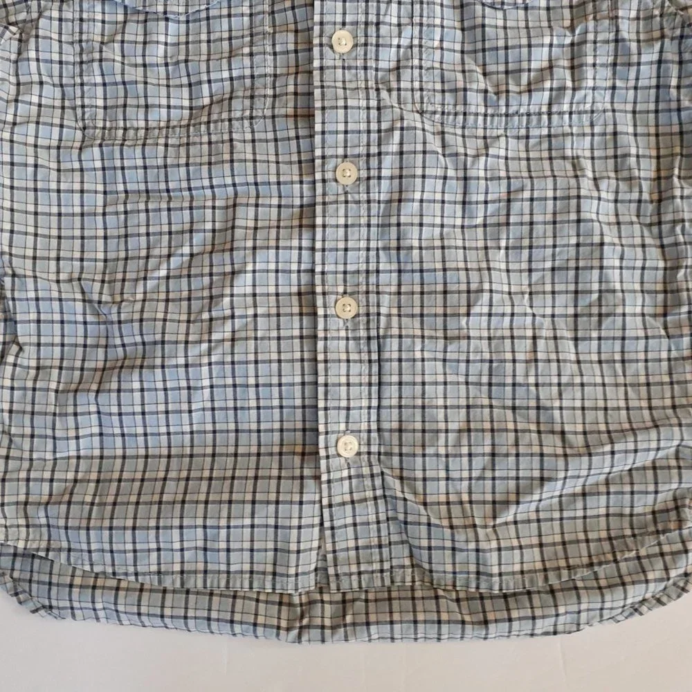 Oshkosh Boys Shirt Button Down Blue Long Sleeve Size 7